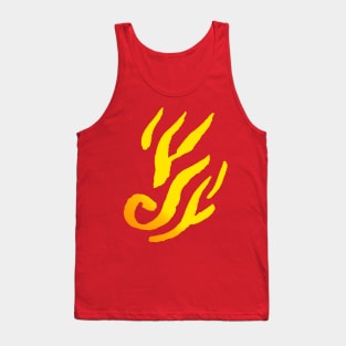 Fire Ornament - Minimal Tribal Style Tank Top